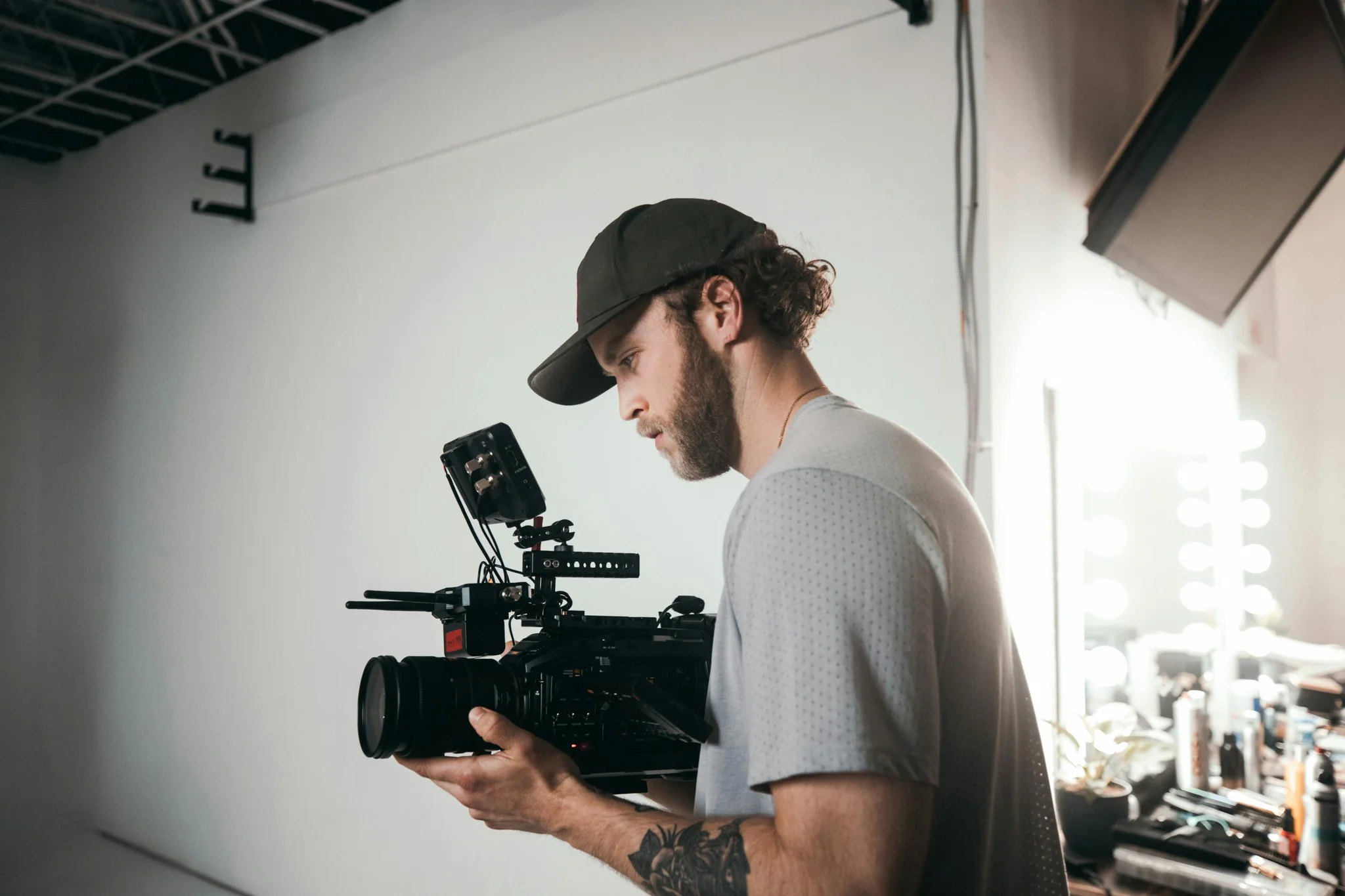 Behind-the-scenes of creative production